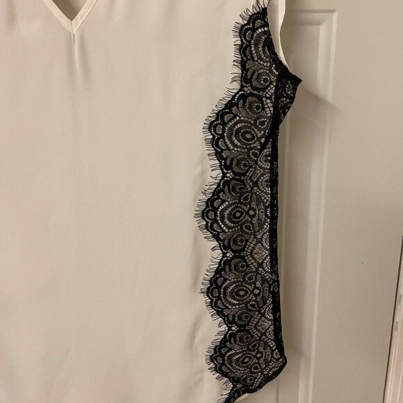 Dynamite XS White with Black Lace Top - Picture 3 of 5